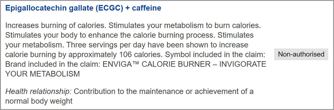 Indications Efsa
