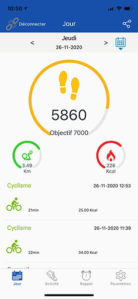 visuel accueil appli montre connectee lidl