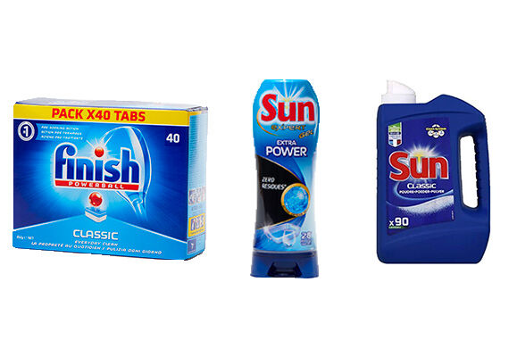 Détergents lave-vaisselle en tablettes, en gel et en poudre. detergent tablette gel poudre lave vaisselle